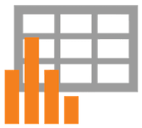 A green background with orange blocks and a gray wall.